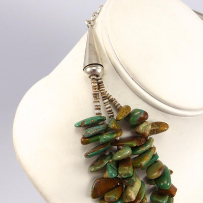 Royston Turquoise Jacla Necklace by Kenneth Aguilar - Garland's