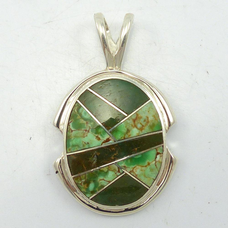 Variscite Inlay Pendant by Tim Charley - Garland's