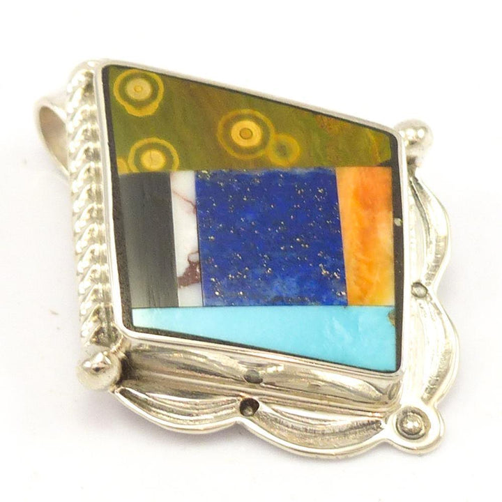 Inlaid Pendant by Stewart Yellowhorse - Garland's