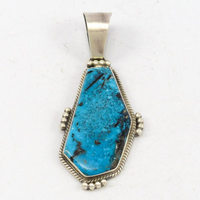 Morenci Turquoise Pendant by Marie Jackson - Garland's