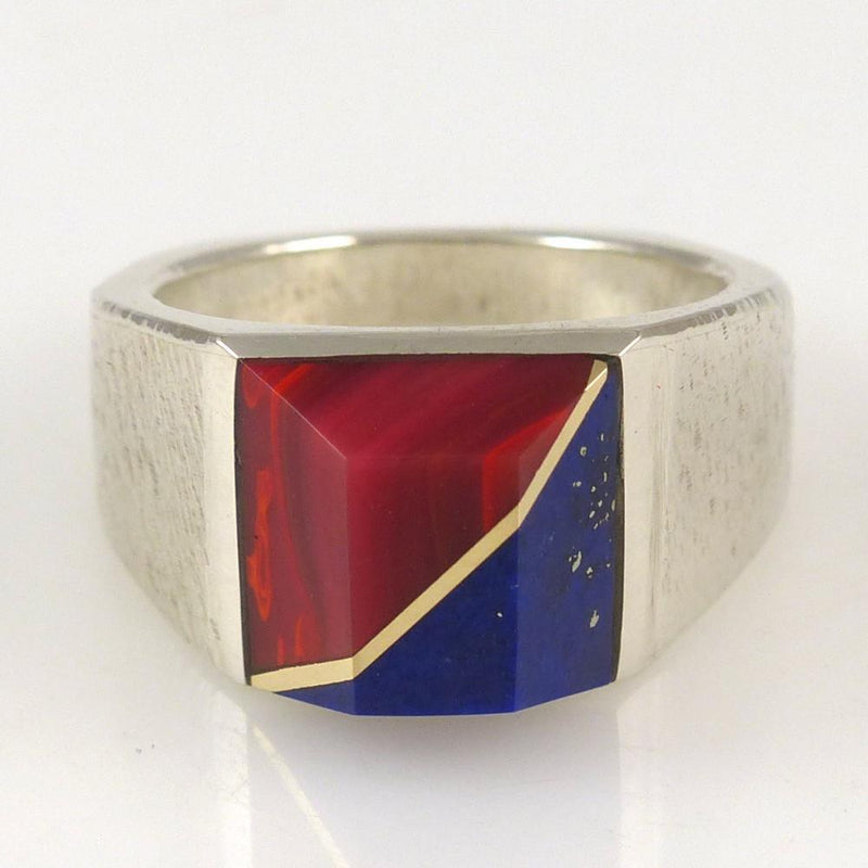 Rosarita and Lapis Ring by Duane Maktima - Garland&