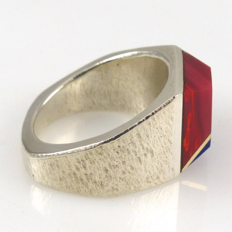 Rosarita and Lapis Ring by Duane Maktima - Garland&