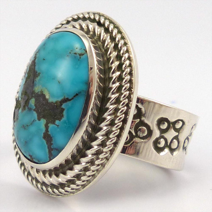 Persian Turquoise Ring by Stewart Yellowhorse - Garland's