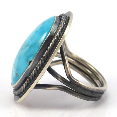 Morenci Turquoise Ring by Tommy Jackson - Garland's