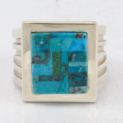 Inlaid Turquoise Ring by Tommy Jackson - Garland's