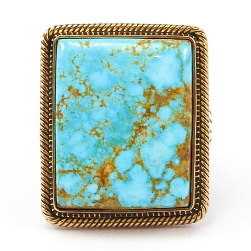 Number Eight Turquoise Ring by Steve Arviso - Garland&