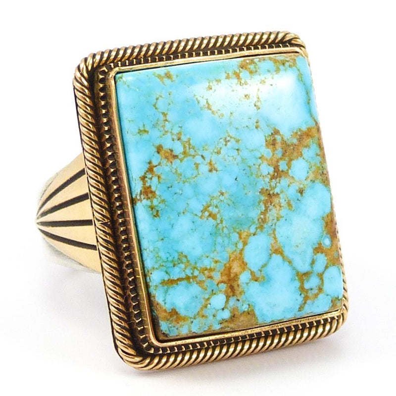 Number Eight Turquoise Ring by Steve Arviso - Garland&