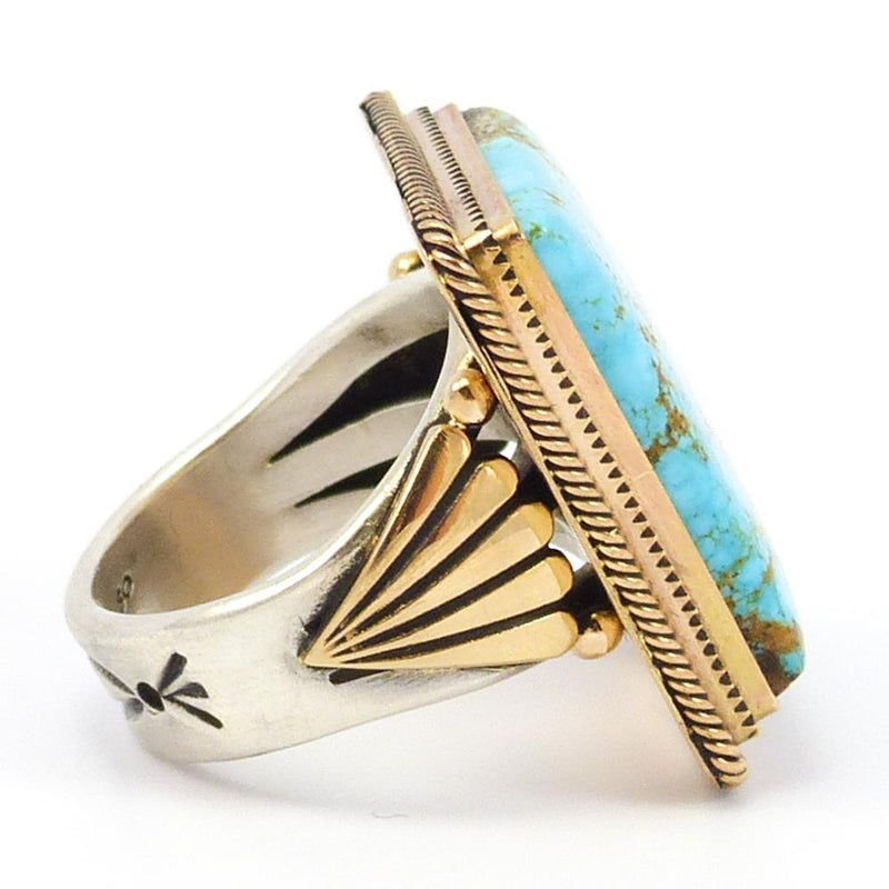 Number Eight Turquoise Ring by Steve Arviso - Garland&