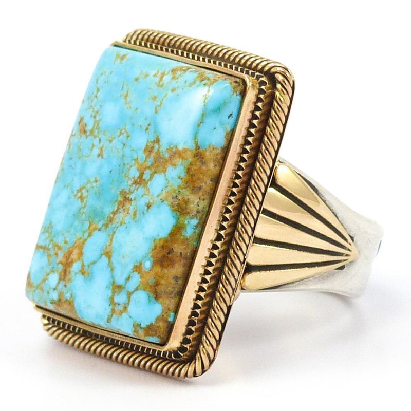 Number Eight Turquoise Ring by Steve Arviso - Garland&