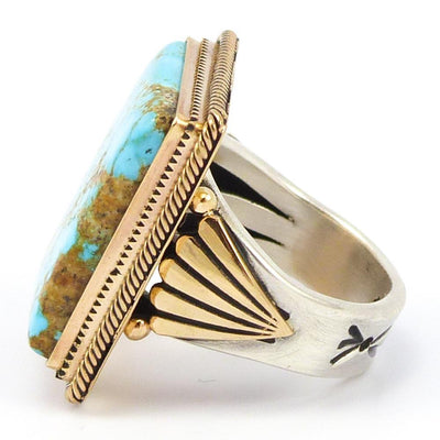 Number Eight Turquoise Ring by Steve Arviso - Garland's