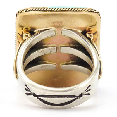 Number Eight Turquoise Ring by Steve Arviso - Garland's