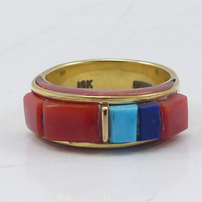Gold Inlay Ring by Victor Beck - Garland&