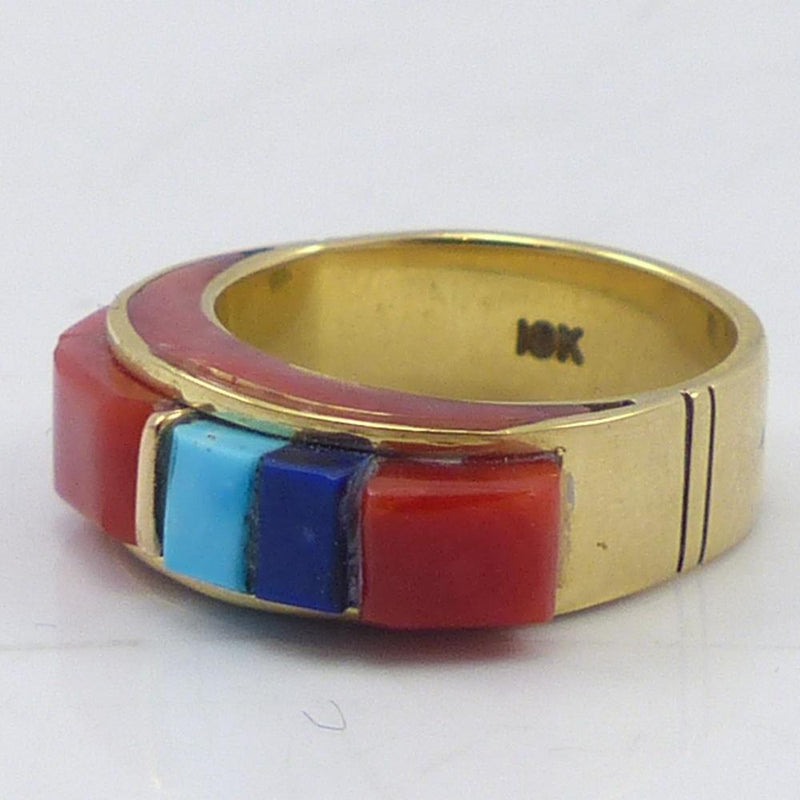 Gold Inlay Ring by Victor Beck - Garland&