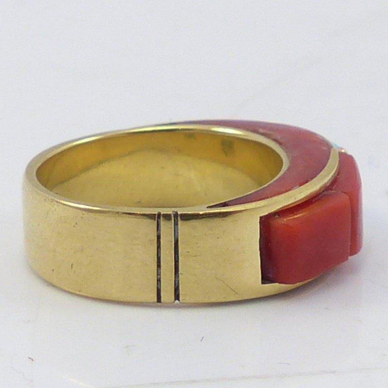 Gold Inlay Ring by Victor Beck - Garland&