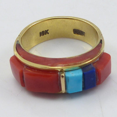 Gold Inlay Ring by Victor Beck - Garland's