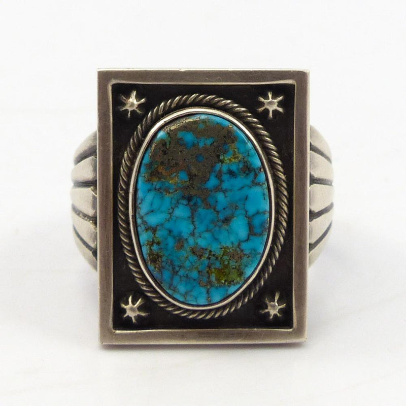 Morenci Turquoise Ring by Steve Arviso - Garland&