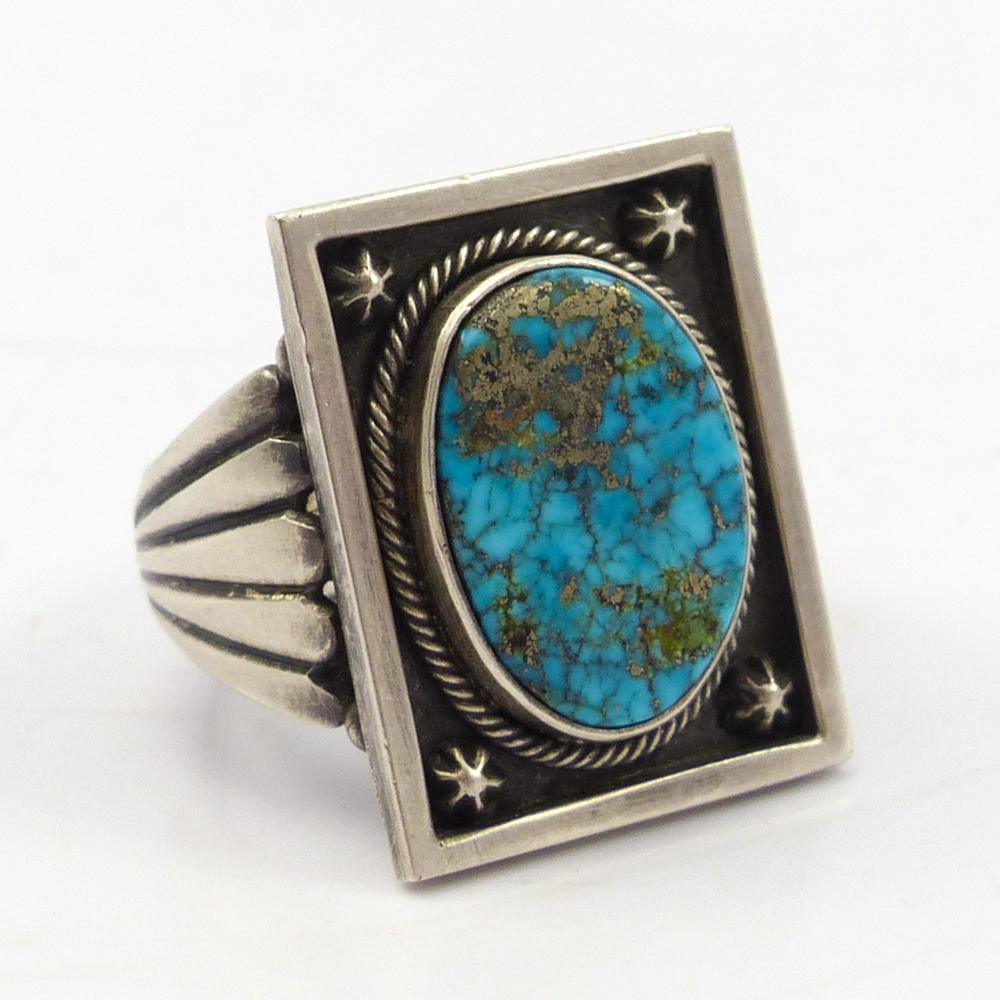 Morenci Turquoise Ring by Steve Arviso - Garland's