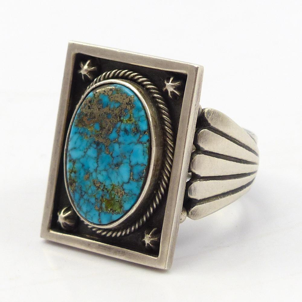 Morenci Turquoise Ring by Steve Arviso - Garland's