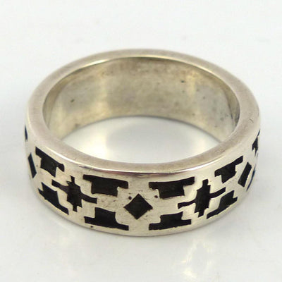 Stamped Silver Ring by Melanie and Michael Lente - Garland's
