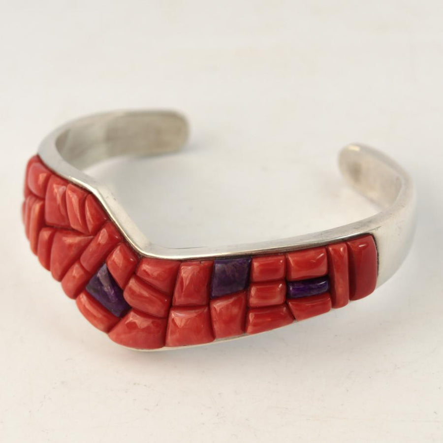 Coral and Sugilite Cuff by Jasper John - Garland's