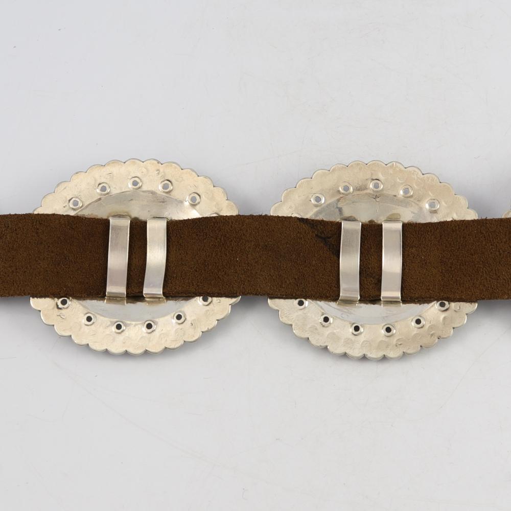 Ingot Silver Concha Belt by Perry Shorty - Garland's