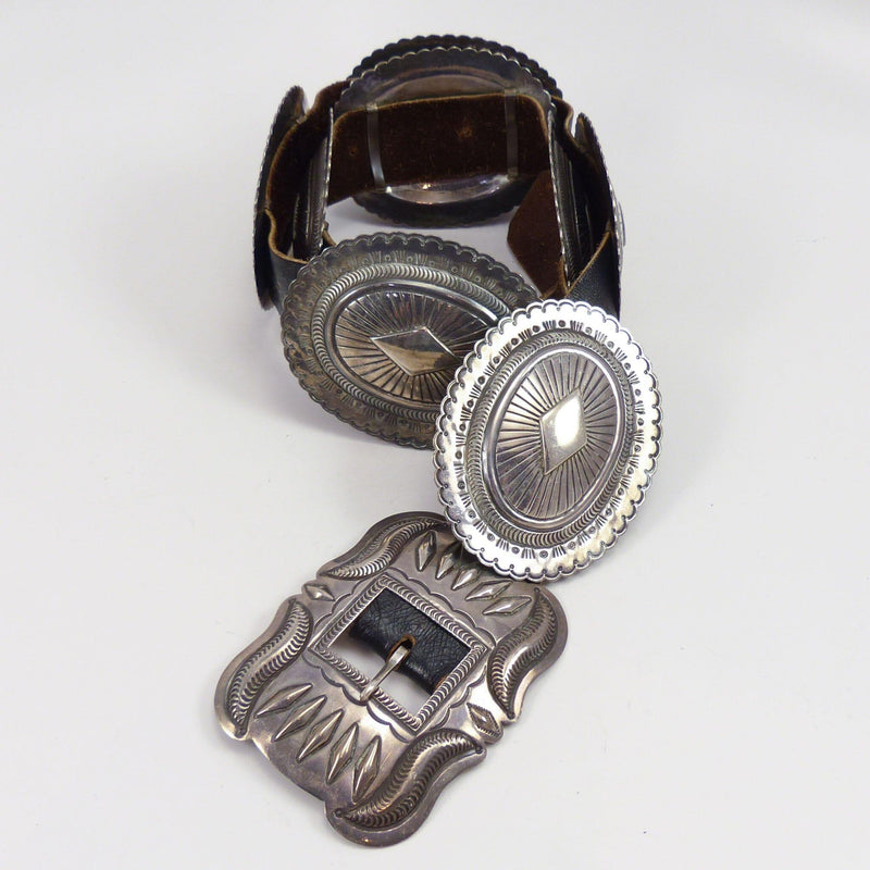 1970s Concha Belt by Ernest Bilagody - Garland&