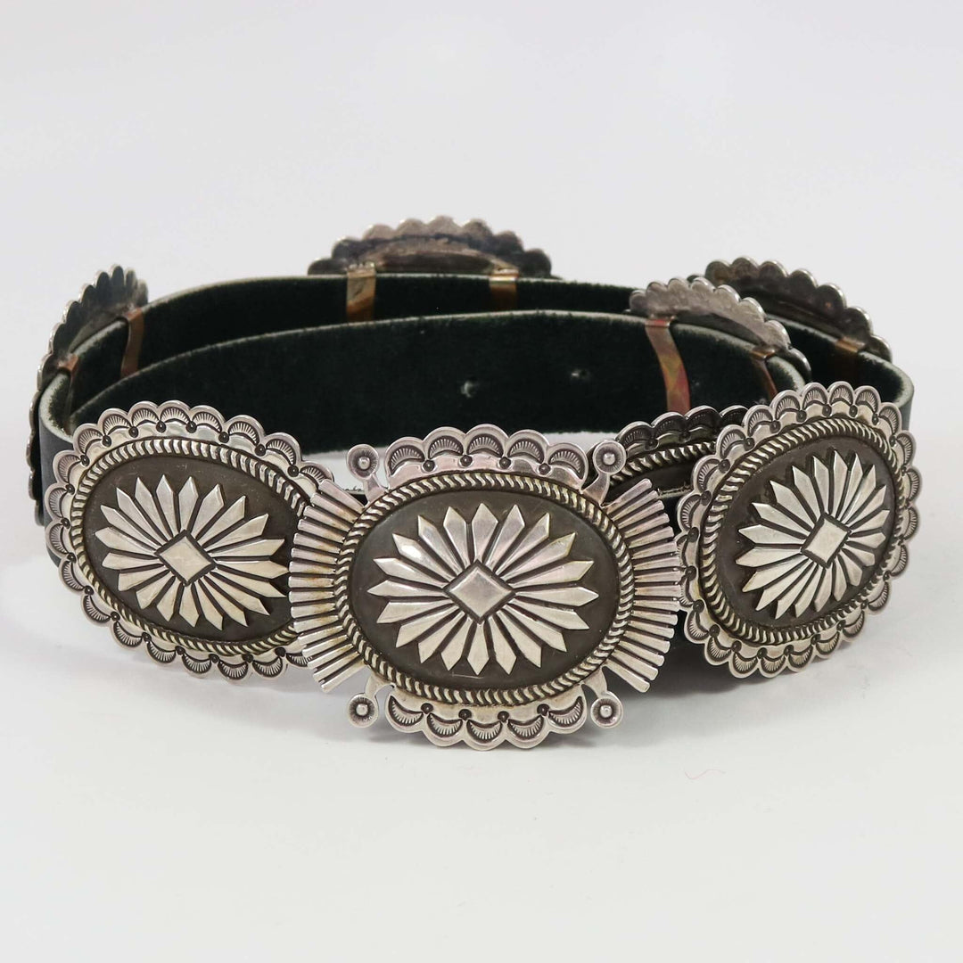 1970s Concha Belt by Ernest Bilagody - Garland's