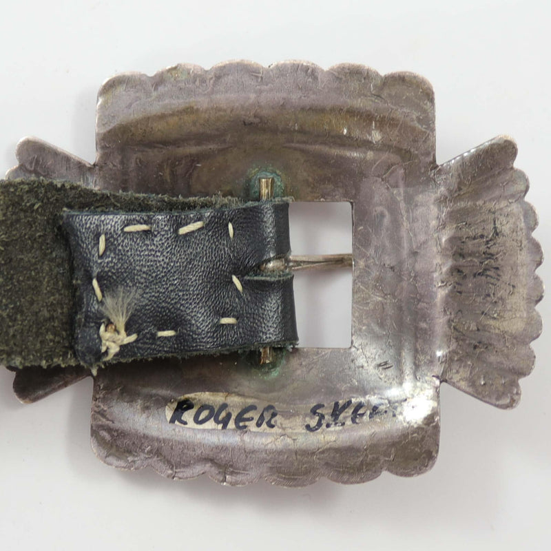 1960s Turquoise Concha Belt by Roger Skeet Jr. - Garland&