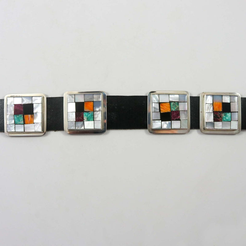 Inlay Concha Belt by Richard Aguilar - Garland&