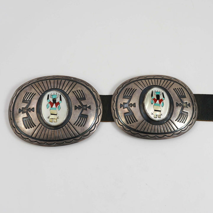 Apache Ga’an Dancer Concho Belt by Charles Mike Yazzie - Garland's