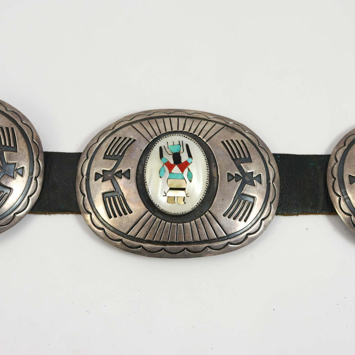 Apache Ga’an Dancer Concho Belt by Charles Mike Yazzie - Garland's