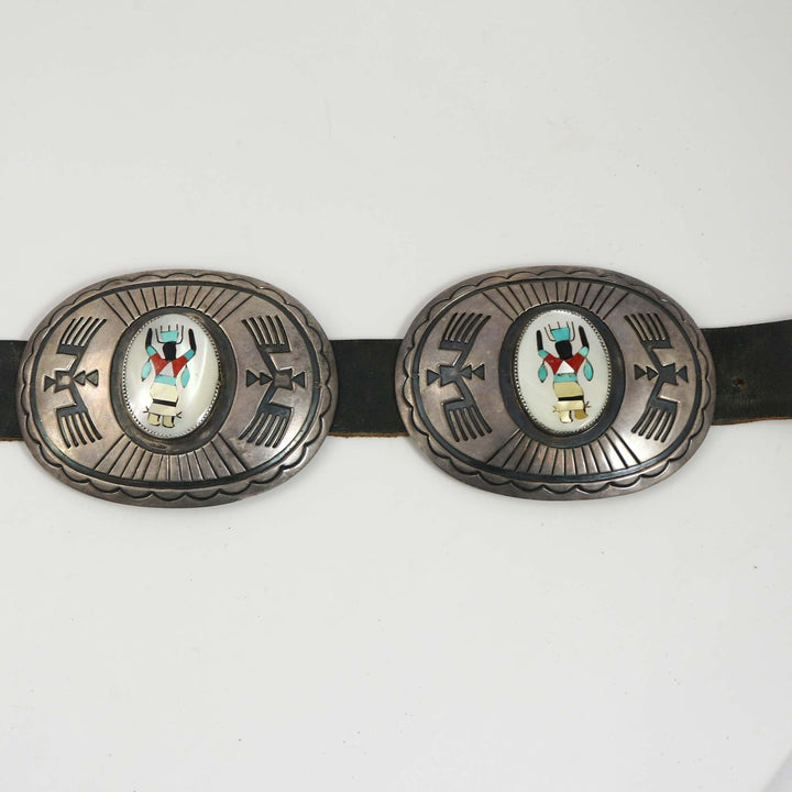 Apache Ga’an Dancer Concho Belt by Charles Mike Yazzie - Garland's