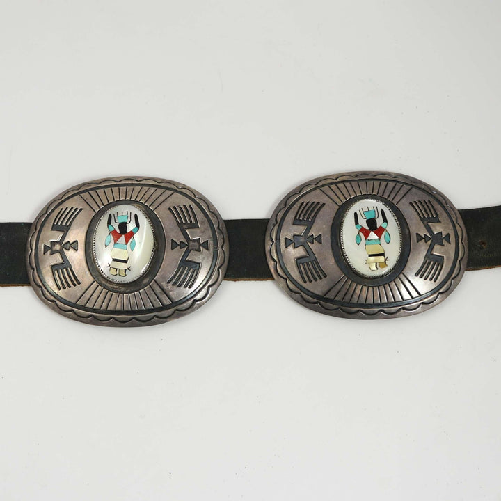 Apache Ga’an Dancer Concho Belt by Charles Mike Yazzie - Garland's