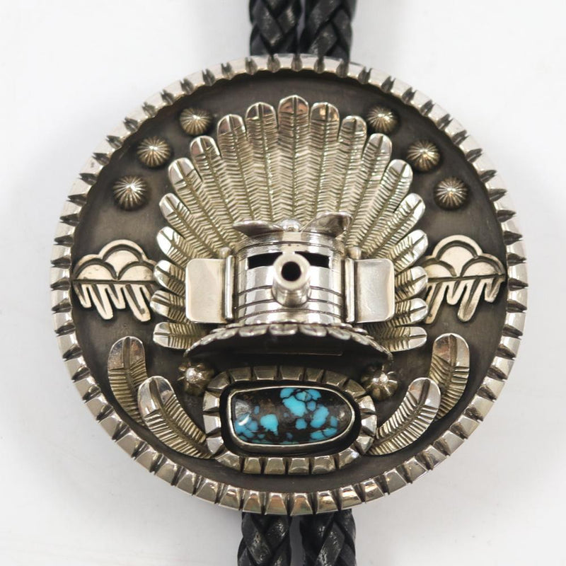 Ithaca Peak Turquoise Bola Tie by Toby Henderson - Garland&