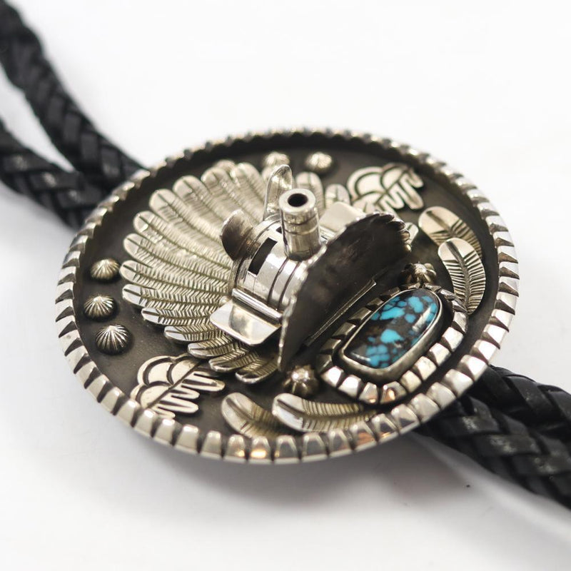 Ithaca Peak Turquoise Bola Tie by Toby Henderson - Garland&