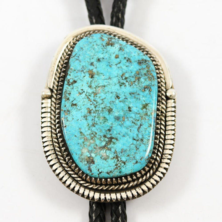 Morenci Turquoise Bola Tie by Bob Robbins - Garland's