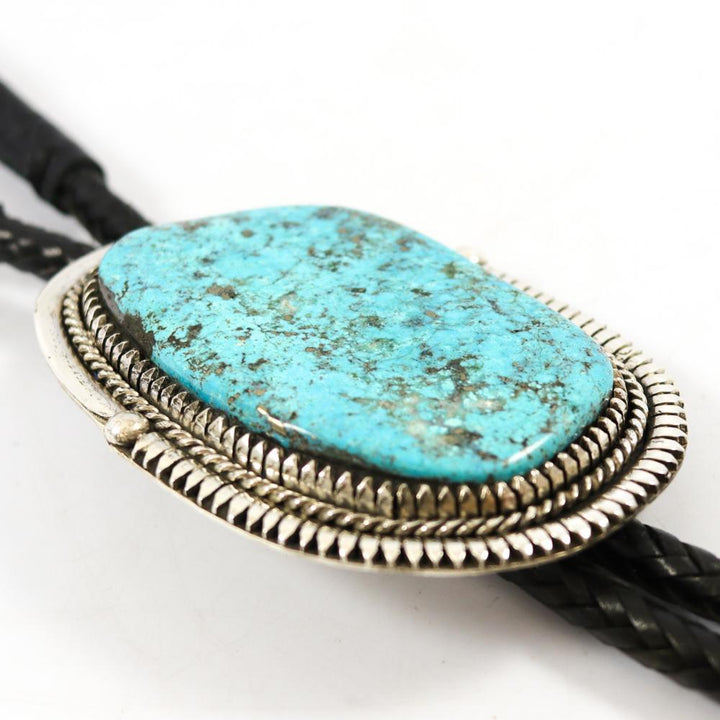 Morenci Turquoise Bola Tie by Bob Robbins - Garland's