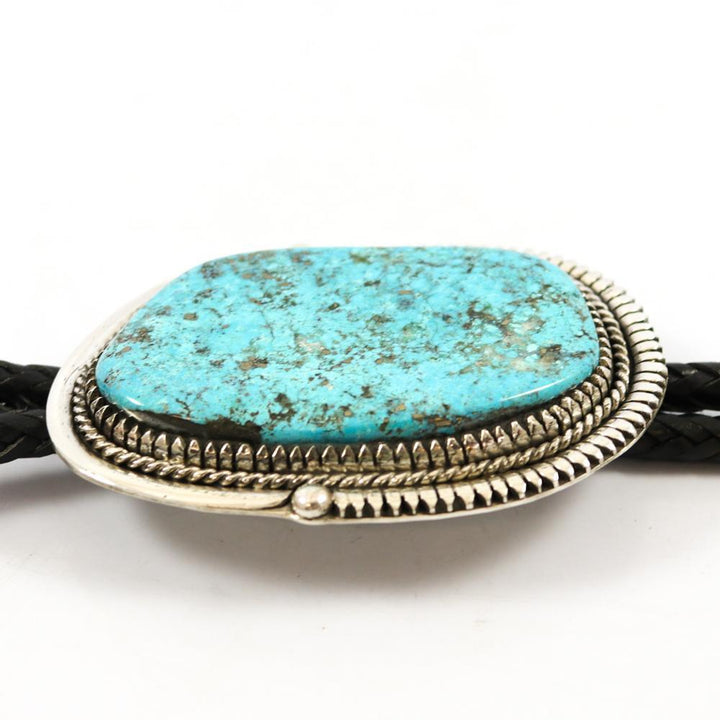 Morenci Turquoise Bola Tie by Bob Robbins - Garland's