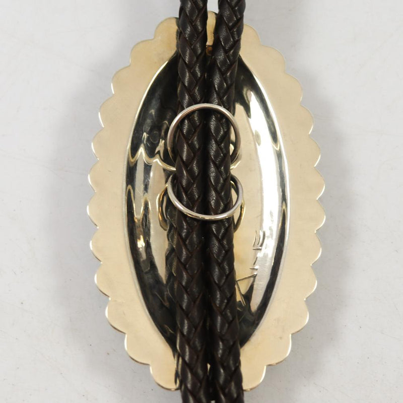 Kingman Turquoise Bola Tie by Fidel Bahe - Garland&