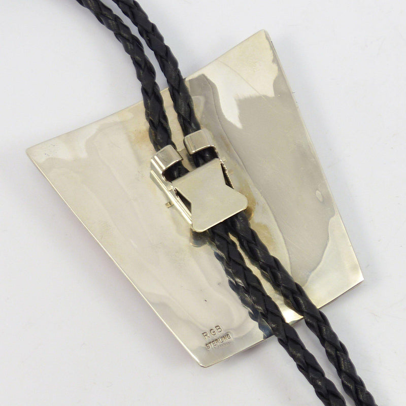 Inlay Bola Tie by Rick and Glendora Booqua - Garland&