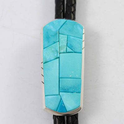 Candelaria Turquoise Bola Tie by Michael and Causandra Dukepoo - Garland's
