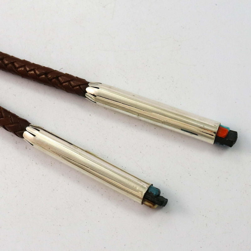 Multi-Stone Bola Tie by Alvin Yellowhorse - Garland&