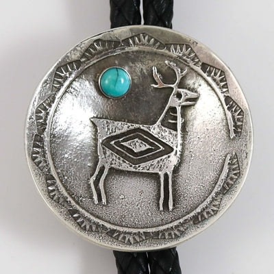 Deer Bola Tie by Anthony Lovato - Garland's