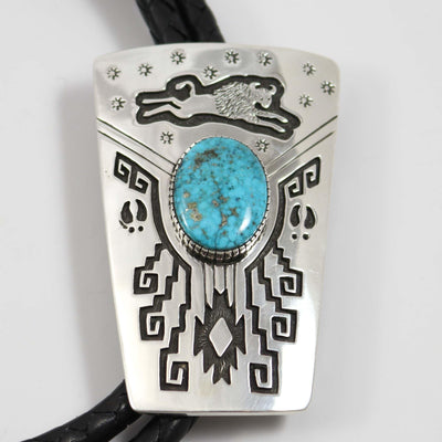 Morenci Turquoise Bola Tie by Dina Huntinghorse - Garland's