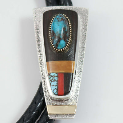 Inlay Bola Tie by Edison Cummings - Garland's