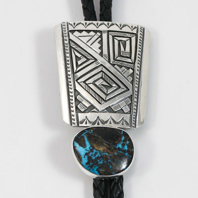 Bisbee Turquoise Bola Tie by Peter Nelson - Garland's