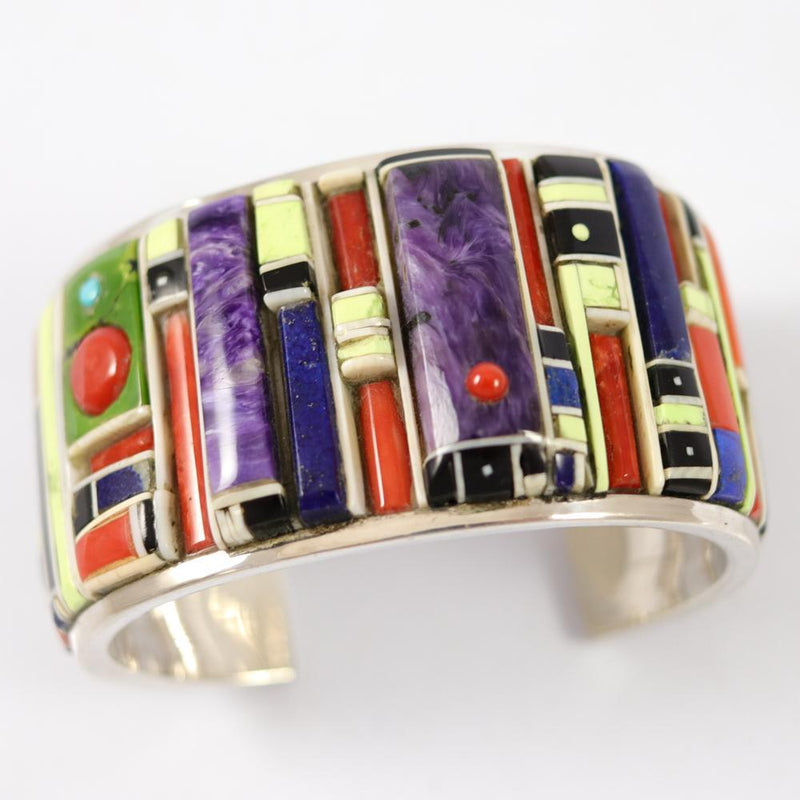Cobbled Inlay Cuff by Don Staats - Garland&