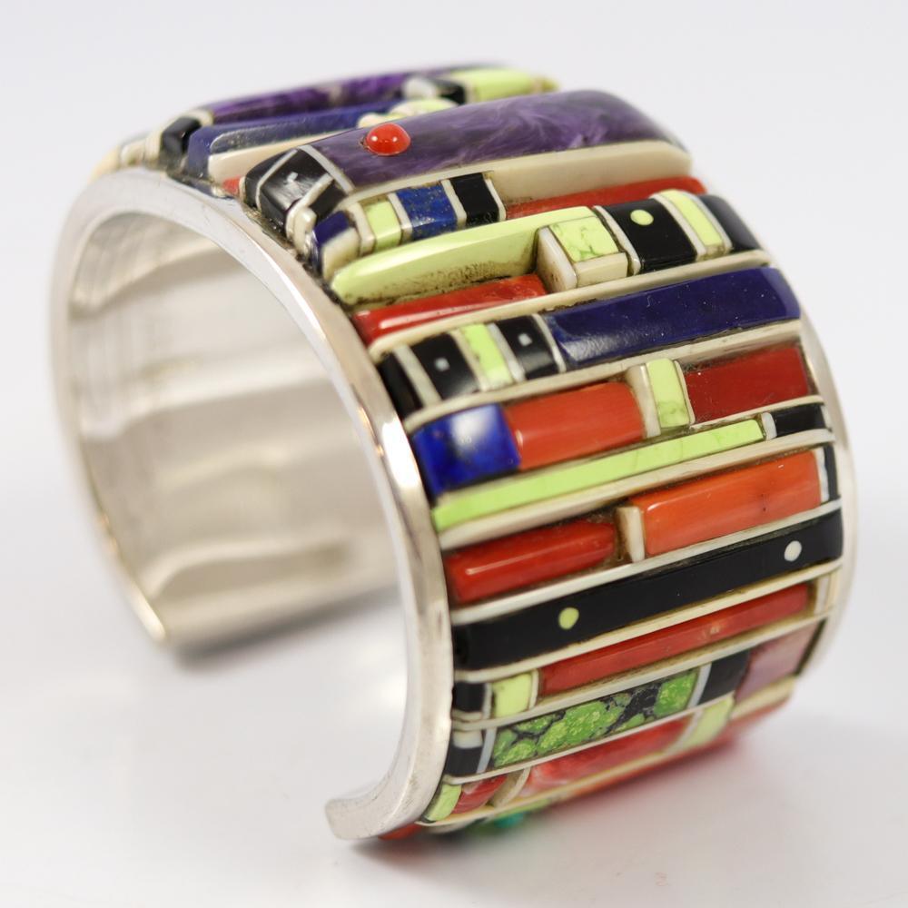 Cobbled Inlay Cuff by Don Staats - Garland's