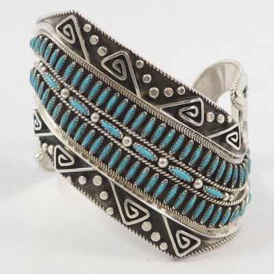 "Carol" Bracelet with Turquoise by Billy Betoney - Garland's