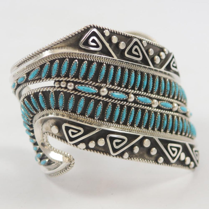 "Carol" Bracelet with Turquoise by Billy Betoney - Garland&